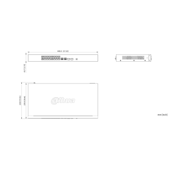 SWITCH POE CS4220-16GT-240-V2 16-PORTOWY + 2X UPLINK + 2X SFP DAHUA