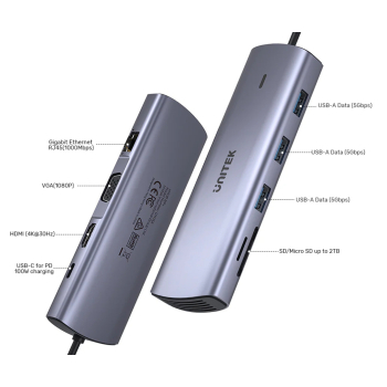 HUB USB 3.0 D1113A UNITEK