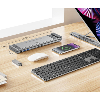 SKŁADANA PODSTAWKA POD LAPTOPA D1137AGY01 Z HUBEM I CZYTNIKIEM KART SD UNITEK