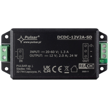 PRZETWORNICA ZASILANIA DCDC-12V2A-SD PULSAR