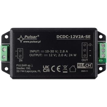 PRZETWORNICA ZASILANIA DCDC-12V2A-SE PULSAR