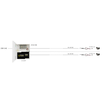 PRZETWORNICA ZASILANIA DCDCH-12V2A-SD PULSAR
