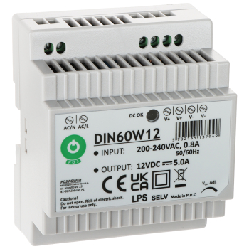 ZASILACZ IMPULSOWY DIN60W12 POS