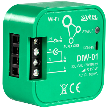 INTELIGENTNY ŚCIEMNIACZ OŚWIETLENIA DIW-01 Wi-Fi, 230 V AC ZAMEL
