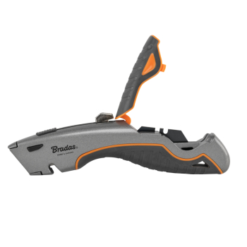 NÓŻ SKŁADANY DIY-KN190204/B Z OSTRZEM TRAPEZOWYM BRADAS