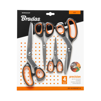 ZESTAW NOŻYCZEK UNIWERSALNYCH DIY-SC208/SET-B BRADAS