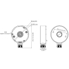 UCHWYT KAMERY DS-1280ZJ-DM18(BLACK) Hikvision
