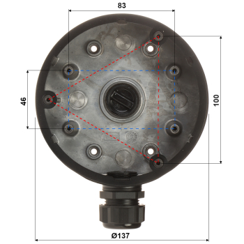 UCHWYT KAMERY DS-1280ZJ-DM21(BLACK) Hikvision