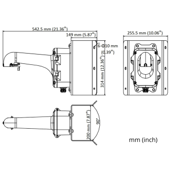 UCHWYT NAROŻNIKOWY KAMERY DS-1604ZJ-BOX-CORNER Hikvision