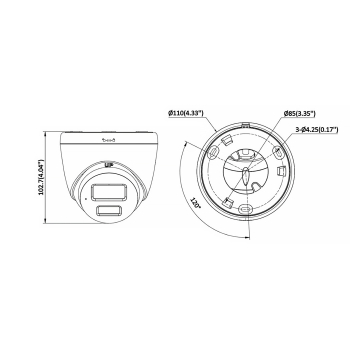 KAMERA IP DS-2CD1343G2-LIUF/SL(2.8MM)/PL Smart Hybrid Light - 4 Mpx Hikvision
