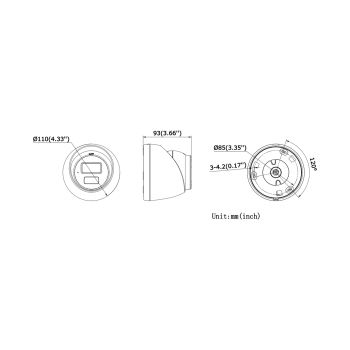 KAMERA IP DS-2CD1361G2-LIU(2.8MM)/PL Smart Hybrid Light - 6 Mpx Hikvision