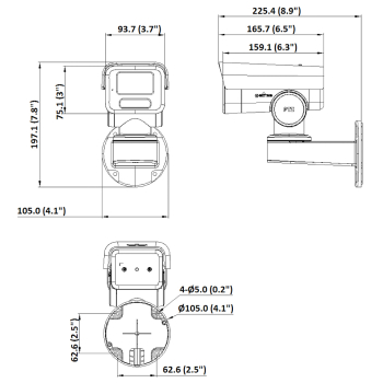 KAMERA IP OBROTOWA ZEWNĘTRZNA DS-2CD1A43G0-IZU(2.8-12MM) - 3.7 Mpx 2.8 ... 12 mm Hikvision