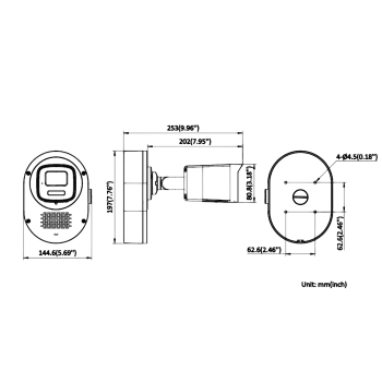 KAMERA IP DS-2CD1T67G3-LIUF/LSL(2.8MM) ColorVu SoundMax - 6 Mpx Hikvision