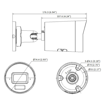 KAMERA IP DS-2CD2046G2H-I2U/SL(2.8MM)(EF) AcuSense - 4 Mpx 2.8 mm Hikvision