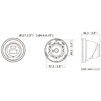 KAMERA IP DS-2CD2383G2-LI2U/SL(2.8MM)(BLACK) AcuSense - 8 Mpx, 4K UHD 2.8 mm Hikvision