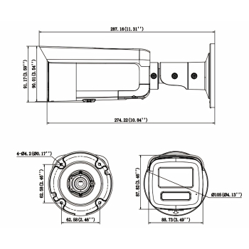 KAMERA IP DS-2CD26123G2-LIZS2UY/SL(2.8-12MM) Smart Hybrid Light AcuSense - 12 Mpx 2.8 ... 12 mm Hikvision