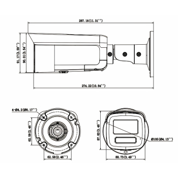 KAMERA IP DS-2CD26123G2-LIZS2UY/SL(2.8-12MM)BLACK Smart Hybrid Light AcuSense - 12 Mpx 2.8 ... 12 mm Hikvision