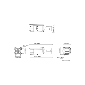 KAMERA WANDALOODPORNA IP DS-2CD2646G2HT-IZS(2.8-12)(EF)BLACK AcuSense DarkFighter - 4 Mpx 2.8 ... 12 mm - MOTOZOOM Hikvision