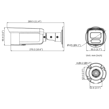KAMERA IP DS-2CD2T47G2H-LISU/SL(2.8MM)(EF) ColorVu - 4 Mpx Hikvision