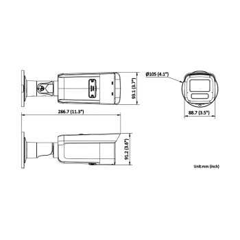 KAMERA IP DS-2CD2T63G2-LIS2U/SL(2.8MM) Smart Hybrid Light AcuSense - 6 Mpx Hikvision