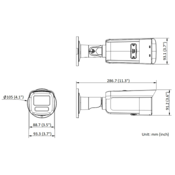 KAMERA IP DS-2CD2T87G2H-LI(2.8MM)(EF)(BLACK) Smart Hybrid Light ColorVu - 8 Mpx, 4K UHD 2.8 mm Hikvision