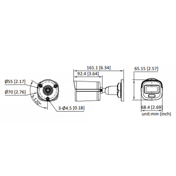 KAMERA AHD, HD-CVI, HD-TVI, CVBS DS-2CE10DF3T-LFS(2.8MM) Smart Hybrid Light - 1080p Hikvision