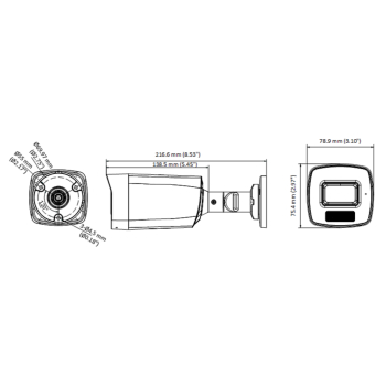 KAMERA AHD, HD-CVI, HD-TVI, PAL DS-2CE17D0T-LFS(2.8MM) Smart Hybrid Light - 1080p Hikvision