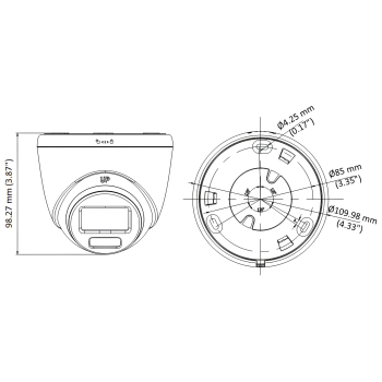 KAMERA HD-TVI DS-2CE72DF3T-LSE(2.8MM) Smart Hybrid Light ColorVu - 1080p Hikvision