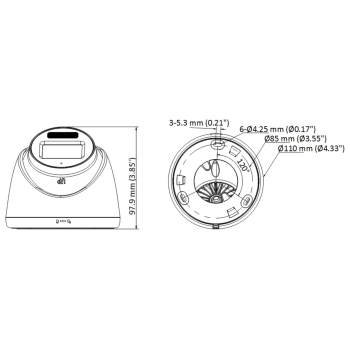 KAMERA AHD, HD-CVI, HD-TVI, PAL DS-2CE78K0T-LFS(2.8MM) Smart Hybrid Light - 3K 2.8 mm Hikvision