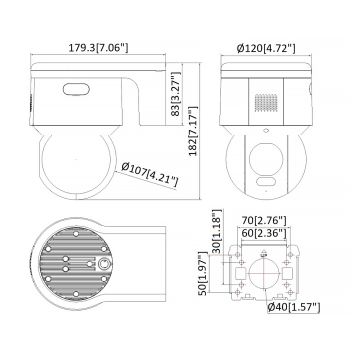 KAMERA IP OBROTOWA ZEWNĘTRZNA DS-2DE3A400BW-DE/W(F1)(T5)/PL AcuSense - 4 Mpx 4 mm Hikvision