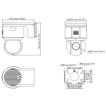 KAMERA IP OBROTOWA ZEWNĘTRZNA DS-2DE3A404IWG-E 3.7 Mpx 2.8 ... 12 mm Hikvision