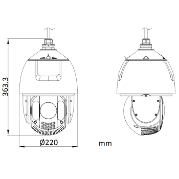 KAMERA IP SZYBKOOBROTOWA DS-2DE7A225IWG1-E AcuSense - 1080p 4.8 ... 120 mm Hikvision