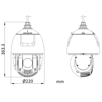 KAMERA IP SZYBKOOBROTOWA DS-2DE7A425IWG1-E AcuSense 4 Mpx 4.8 ... 120 mm Hikvision