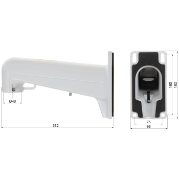 KAMERA IP SZYBKOOBROTOWA DS-2DE7A432IW-AEB(T5) AcuSense 3.7 Mpx 5.9 ... 188.8 mm Hikvision
