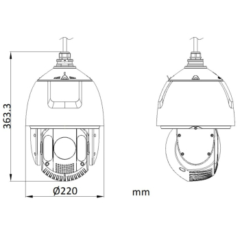 KAMERA IP SZYBKOOBROTOWA DS-2DE7A432IWG1-E AcuSense 4 Mpx 5.5 ... 176 mm Hikvision