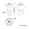 KAMERA IP SZYBKOOBROTOWA DS-2DF6A445IWG1-EL DARKFIGHTER 2.0 - 4 Mpx, 4 ... 180 mm Hikvision