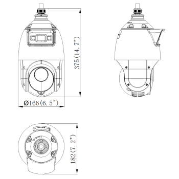 KAMERA IP SZYBKOOBROTOWA DS-2SE4C425MWG-E(14F0) TandemVu ColorVu - 3.7 Mpx 4.8 ... 120 mm Hikvision