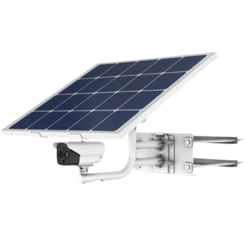 HYBRYDOWA KAMERA TERMOWIZYJNA IP Z PANELEM SOLARNYM I UCHWYTEM W ZESTAWIE DS-2TXS2628-10P/QA/GLT/CH36S80 LTE 9.7 mm - 720p, 8 mm - 4 Mpx Hikvision