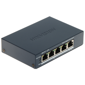 SWITCH POE DS-3E1505P-EI 4-PORTOWY Hikvision
