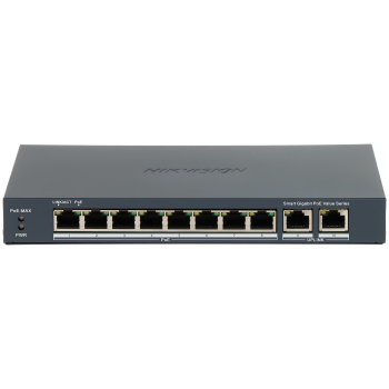 SWITCH POE DS-3E1510P-EI/M(B) 8-PORTOWY Hikvision