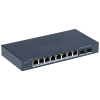 SWITCH POE DS-3E1510P-EI/M-8P2F 8-PORTOWY + 2X SFP Hikvision