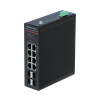 SWITCH PRZEMYSŁOWY POE DS-3T1512HP-SI-8P4FKIT(75W) 8-PORTOWY SFP Hikvision