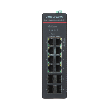 SWITCH PRZEMYSŁOWY POE DS-3T1512HP-SI-8P4F/NOPOWER 8-PORTOWY SFP Hikvision