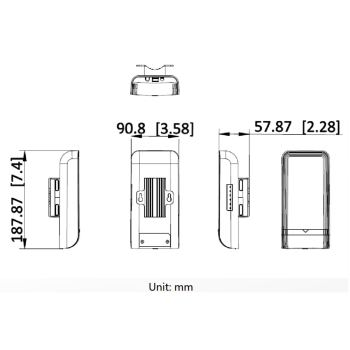 BEZPRZEWODOWY MOST WI-FI DS-3WF3000-EI-5AC/P 5 GHz Hikvision
