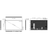MONITOR REKLAMOWY HDMI, DP, VGA, AUDIO, USB, RS232 DS-D6055UN-DP Digital Signage 55 