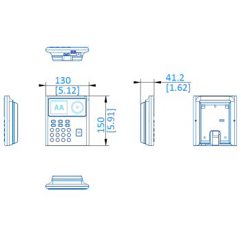 ZAMEK SZYFROWY DS-K1T8005MFWX-B/S Hikvision