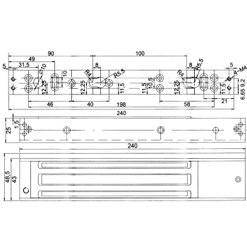 ZWORA ELEKTROMAGNETYCZNA DS-K4H250S Hikvision