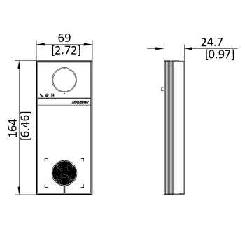 WIDEODOMOFON DS-KV6114-E1 - 4 Mpx Hikvision