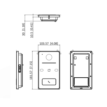 WIDEODOMOFON DS-KV6133-WME1/SURFACE - 1080p Hikvision