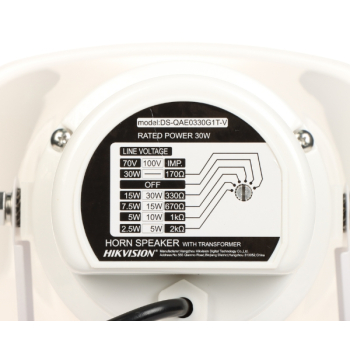 GŁOŚNIK TUBOWY DS-QAE0330G1T-V 30 W IP65 Hikvision